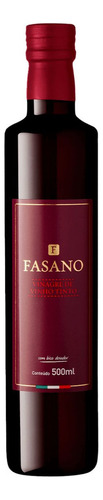 Vinagre de Vinho Tinto Fasano Vidro 500ml