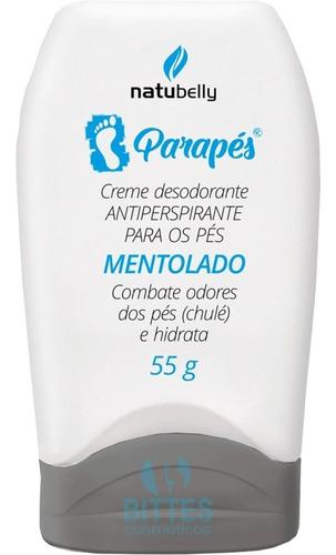 Creme Pra Pés Natubelly Cosméticos Desodorante Combate Chulé