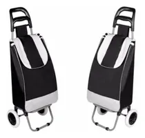 Comprar Carrito De Mercado Plegable Con Ruedas Bolso Lona Compras