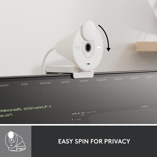 Camara Logitech Brio 300 Fhd 1080p Con Modo Privacidad