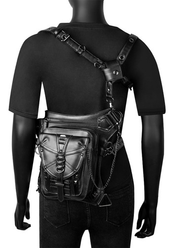Riñonera Steampunk Riñonera De Cuero Gótico Bandolera