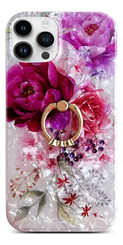 Hython Funda para iPhone 12 Case e iPhone 12 Pro Case con Soporte de Anillo, Soporte de Anillo Giratorio de 360° con Soporte Magnético, Funda Protectora de Teléfono de Goma Resistente