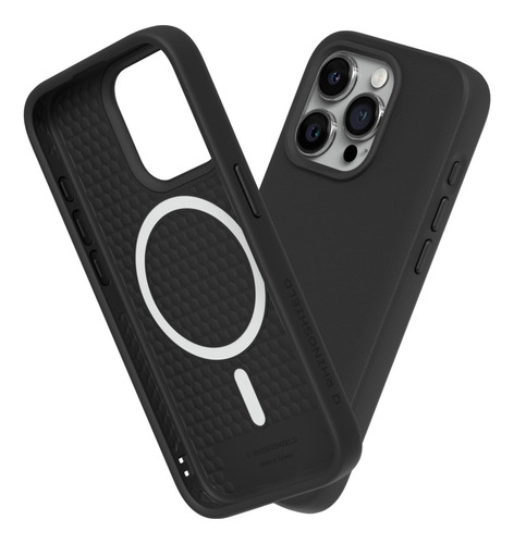 Funda Rhinoshield Solidsuit Qi Para iPhone 15 Pro Max -black