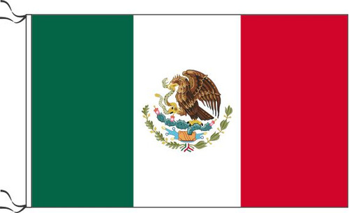 Bandera De México Estampada De 150 X 90 Cm
