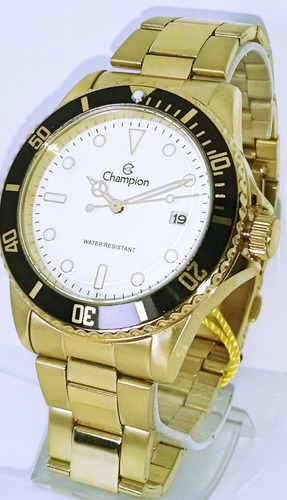 Relogio Masculino Champion Dourado De Vitrine Ca31266h