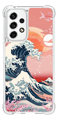 Funda La Gran Ola Rosa Para Samsung Galaxy Varios Antigolpes