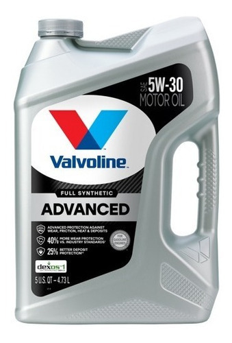 Aceite Valvoline Sae 5w30 100% Sintetico 4.73 Litros