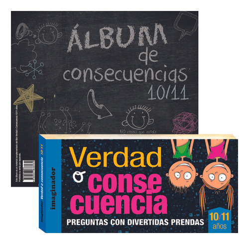 Verdad O Consecuencia 10/11 Años + Album: Libro De Juegos de Luciana B. Gogni Editorial Imaginador