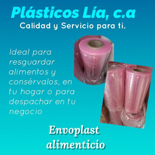 Imagen 2 de 8 de Envoplast Alimenticio Bobina Euro Film Y Rosado. Calidad