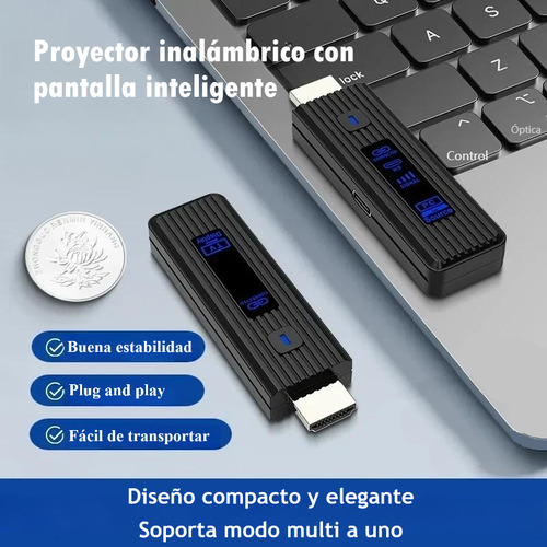 Transmisor Y Receptor Hdmi De Audio Y Vídeo, Techwolf Extensor Hdmi 5g Inalámbrico Plug & Play Portátil 50m Adaptador De Pantalla Inalámbrico De Pc A Monitor
