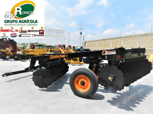 Rastra Agricola De Tiro Hidraulico De 22 Discos Marca Bison