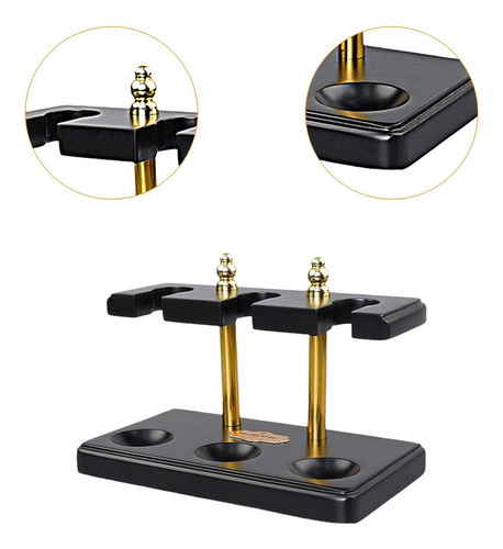 . Soporte De Madera Para Pipas Con 3 Ranuras, Accesorios