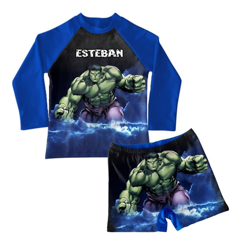 Conjunto De Traje De Baño Niño Hulk