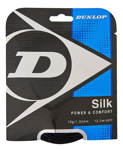 Juego De Cordajes De Tenis Dunlop Silk (16-1.30mm) (negro)