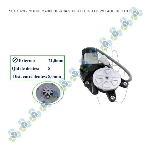 Motor Mabuchi Direito Vidro Eletrico Dianteira Traseira