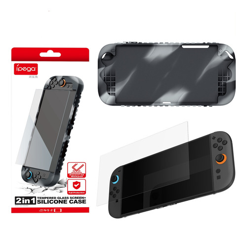 Funda Camuflaje Switch 2 Silicona + Mica Protectora
