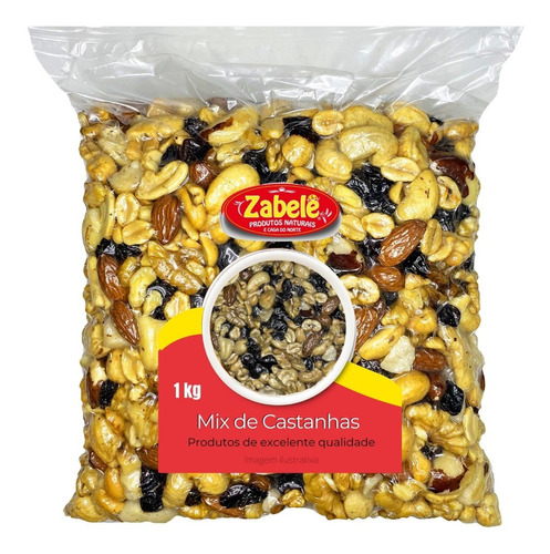 1kg Mix De Castanhas  Nuts - Melhor Preço - Zabelê