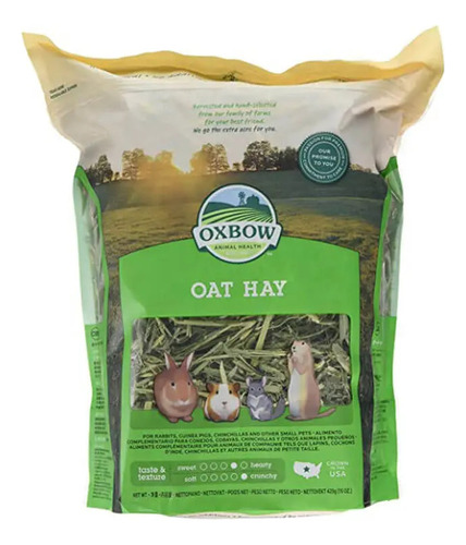 Oxbow Oat Hay Heno Avena (herbivoros) 425gr