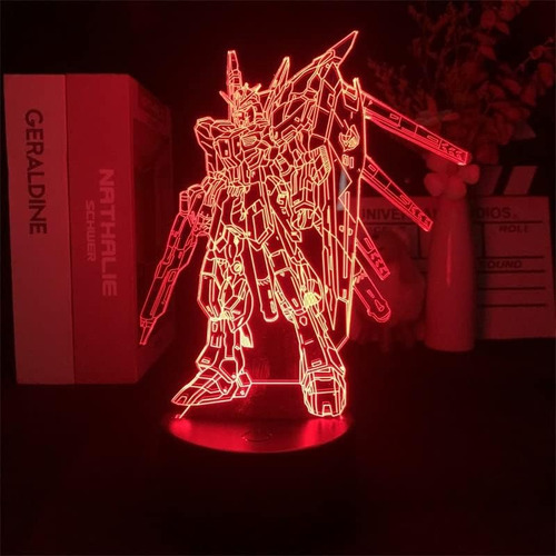 Luz Nocturna 3d Anime Gundamed Para Fanáticos, 16 Colores