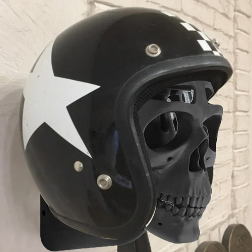 Soporte For Casco Con Forma De Calavera
