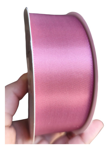  Rollo Listón Satinado Una Cara #9 3.8cm 45mts Rosa Eterna Rosa Victoria Liso