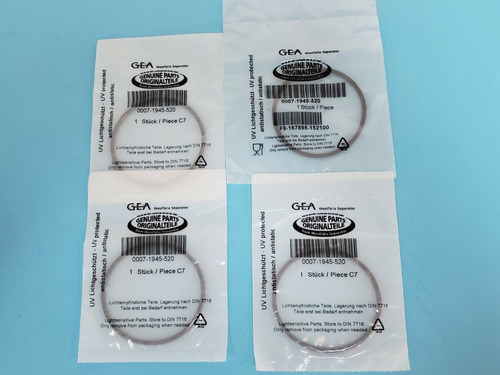 Lot Of 4 New Gea 0007-1945-520 O-ring Seals 00071945 Ccs