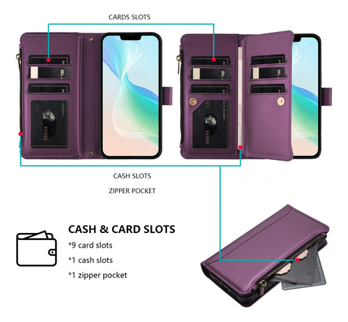 Funda De Piel Tipo Cartera Con Tapa Para Vivo V40 Se V40 Pro V40 Lite