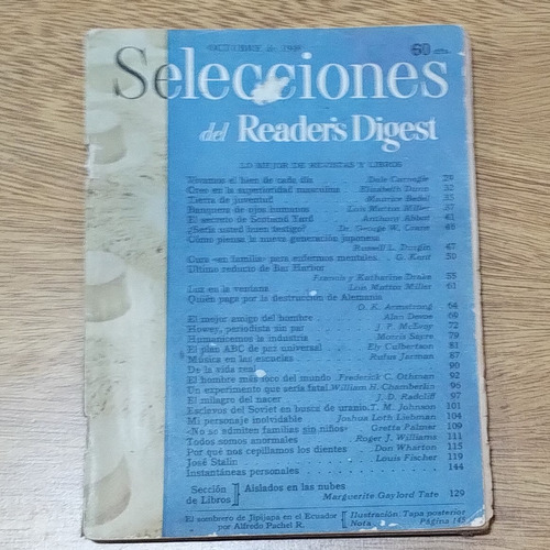 Revista Selecciones Del Reader's Digest Octubre 1948 N° 95