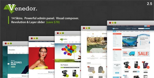 Plantilla Wordpress  Premium Venedor + Woocommerce