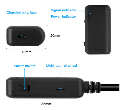 Inspección Del Boroscopio Wifi Con Endoscopio Industrial F22