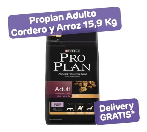 Proplan Adultos Cordero Y Arroz 15.9 Kg 