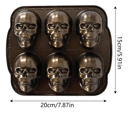 Molde Para Hornear De Calavera Halloween, Molde Para Hornear