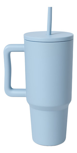 Vaso Quencher Termico Antiderrame Acero Inoxidable 1200ml Celeste Lisa