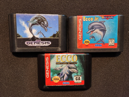 Ecco The Dolphin Genesis Sega 3 Juegos 