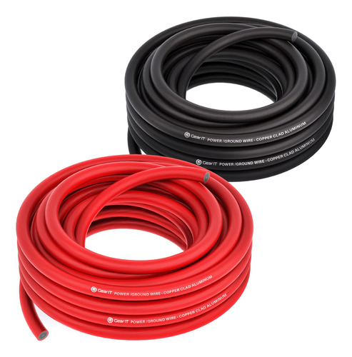 Gearit Cable De Calibre 16 (50 Pies Cada Uno, Negro/rojo) Cc