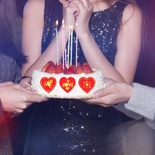 2 Rollo De Pegatinas De Corazón, Etiquetas Adhesivas De