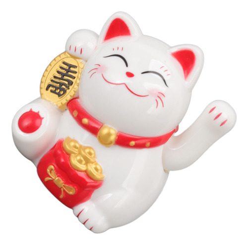 Decoración De La Suerte China Con Forma De Gato Ondeando Con