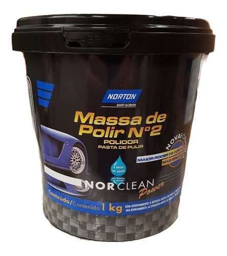 Imagen 1 de 3 de Masilla/pasta De Pulir Nº 2 Norton Norclean Power 1 Kg Gamix
