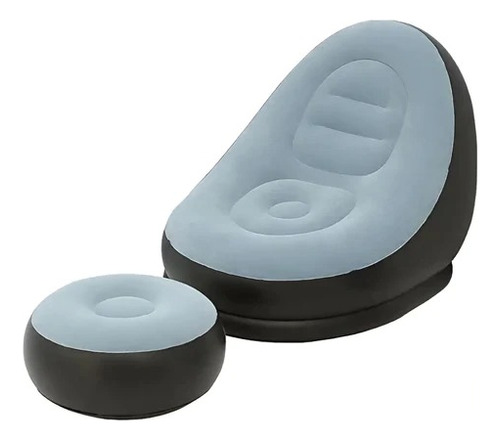 Sofá Tumbona Silla Inflable Reposa Pies Puff X L  + Inflador
