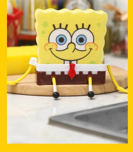 Soporte Para Esponja / Cuerpo Bob Esponja +5 Esponjas