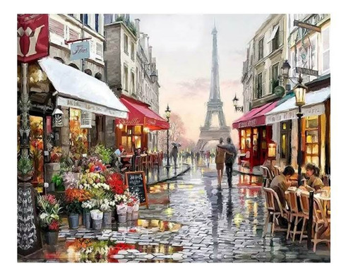 Kit Para Pintar Con Números Torre Eiffel