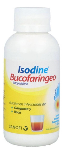 Isodine Bucofaríngeo Solución Antiséptica Frasco C/120 Ml