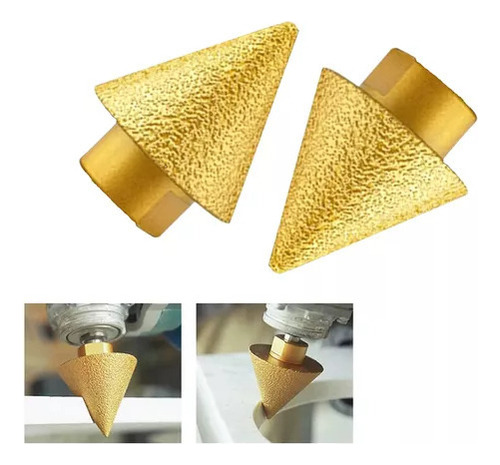 Broca Tipo Chaflán En Forma De Diamante, 2 Unidades, 38 Mm D