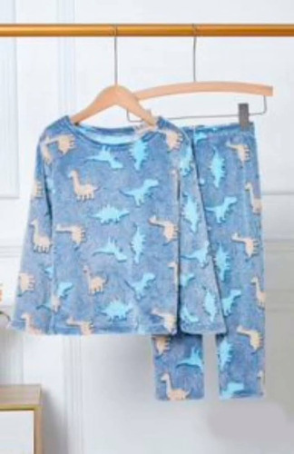 Pijama Invierno Polar Plush Peluche Luminoso Infantil Niños