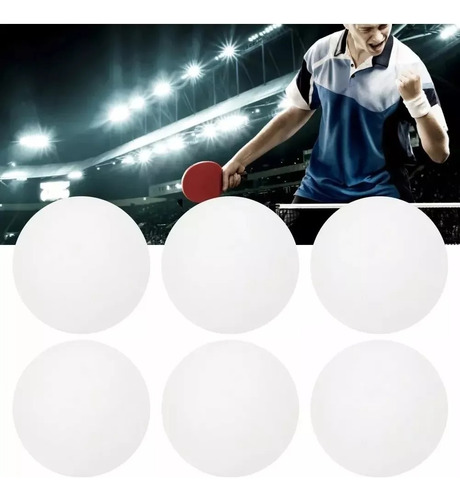 Pack X6 Pelotas Ping Pong Pelotas Ping Pong Colores Pin-pong