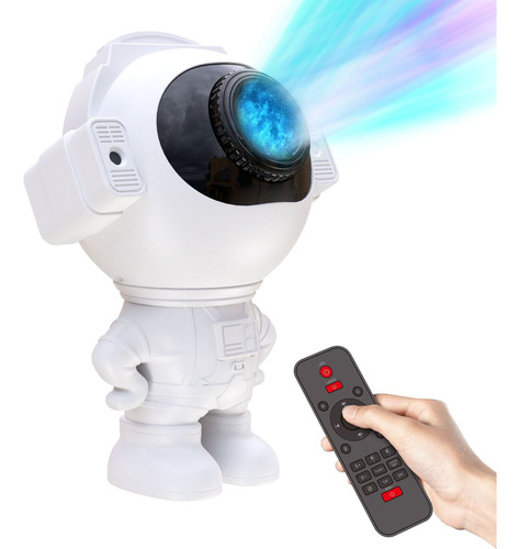 Lámpara Led Astronauta Proyector De Galaxia Estrella Regalo