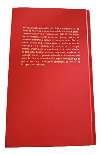El Silencio De Los Corderos. Thomas Harris (Usado)