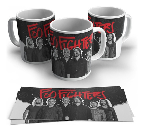 Pocillo Foo Fighters Mugs Vasos Personalizados Rock