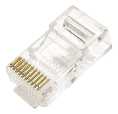 Conector Plug Rj48 Utp De 10 Pines Vías Para Crimpar Cable