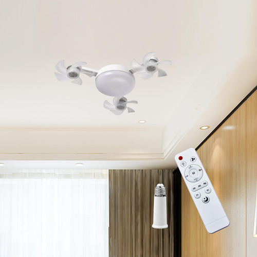 Ventilador Com Luz E Controle Remoto, Luz Led, Ventilador De